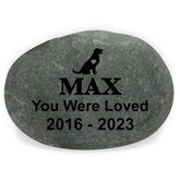 Forever Loved - Pet Memorial Stone River Rock, Pet Lover Memorial Gift - SRR02