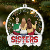 Custom Acrylic Ornament - Personalized Christmas Best Friend Birthday Gifts For Women, Besties, Sisters, BFF - Through Years We Shine Stronger