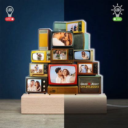 Couple, Your Love Journey Memories with Custom Photo Couple 3D Led Light, Valentine Gift, Couple Gift