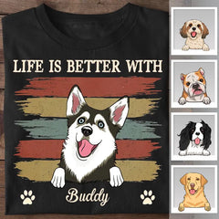 Better With Dog Personalized T-shirt TS-NB2063